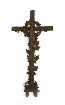 Lot 408 - A cast iron grave marker