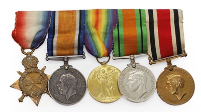 Lot 97 - A First and Second World War group of five awarded to CPL. G. W. Linkins