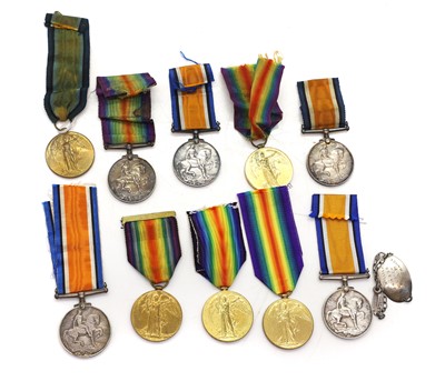 Lot 99 - A group of five Great War medal pairs