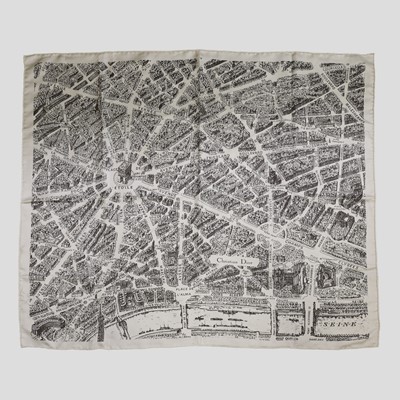 Lot 513 - A Dior 'Plan de Paris' silk scarf