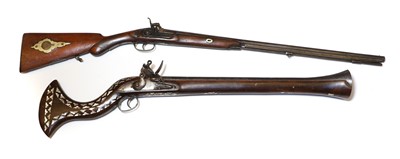 Lot 162 - An Indian flintlock blunderbuss