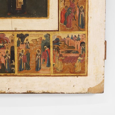 Lot 32 - A large icon of Saint Nicholas