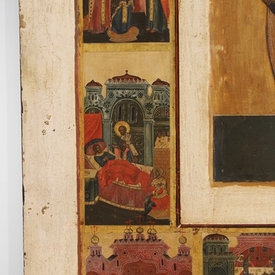 Lot 32 - A large icon of Saint Nicholas