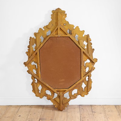 Lot 206 - A gilt composition oval mirror