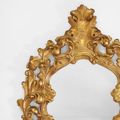 Lot 206 - A gilt composition oval mirror