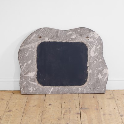 Lot 150 - A fossil marble mirror