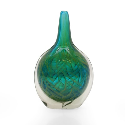Lot 352 - A Mdina glass 'Lollipop' glass vase