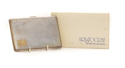 Lot 81 - A silver cigarette case