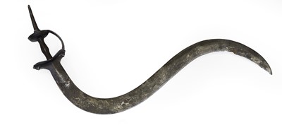 Lot 127 - An unusual double curved sword
