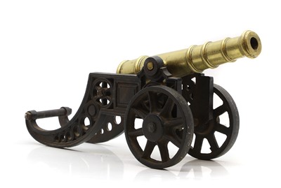 Lot 164 - An Edwardian ceremonial brass cannon