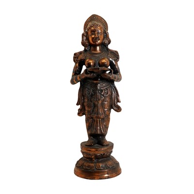 Lot 167 - A large Indian cast metal figure