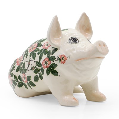 Lot 324 - A ceramic pig
