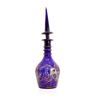 Lot 262 - A Bohemian glass decanter