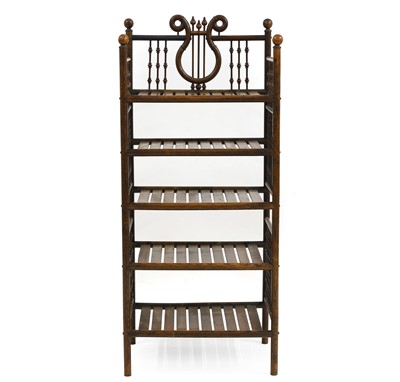 Lot 607 - An ash five tier stand