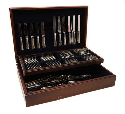 Lot 50A - A part canteen of silver cutlery