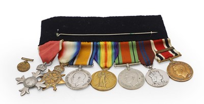Lot 108 - A group of eight medals awarded to Lieutenant P S Rendall