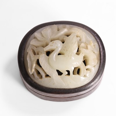 Lot 328 - A Chinese jade plaque