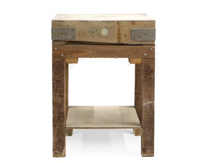 Lot 656 - A butcher’s block board