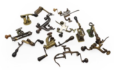 Lot 214 - A collection of eleven cartridge reloading tools