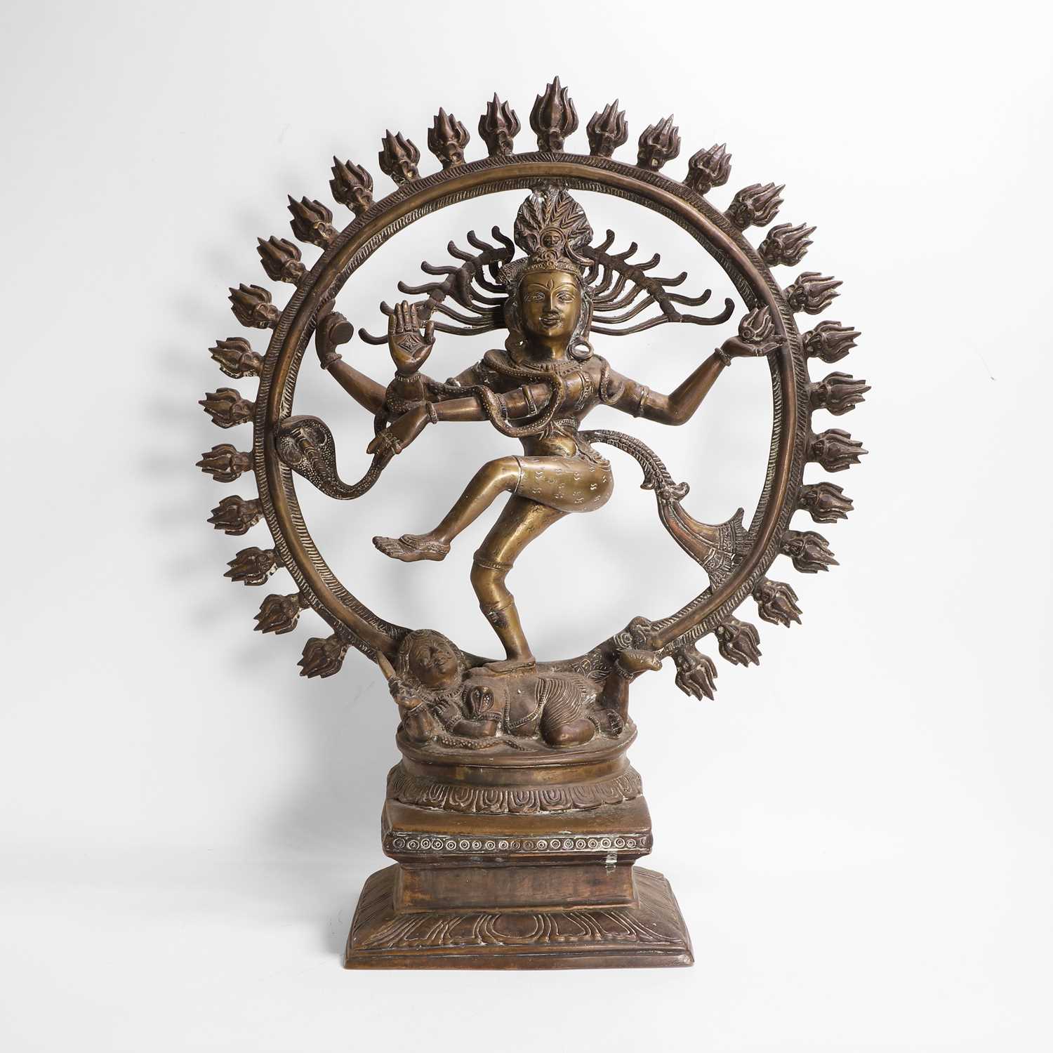 Lot 147 - A large bronze model of Shiva Nataraja