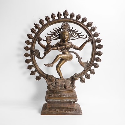 Lot 147 - A large bronze model of Shiva Nataraja