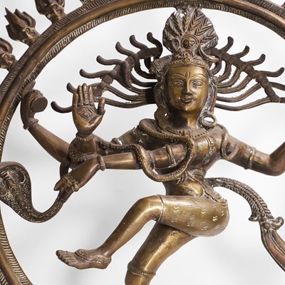 Lot 147 - A large bronze model of Shiva Nataraja