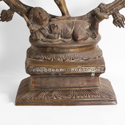 Lot 147 - A large bronze model of Shiva Nataraja