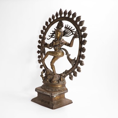 Lot 147 - A large bronze model of Shiva Nataraja