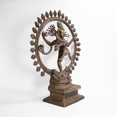 Lot 147 - A large bronze model of Shiva Nataraja