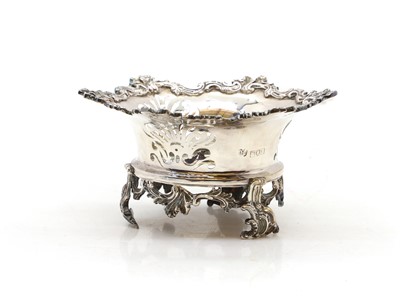 Lot 3 - A pierced silver coaster or bowl