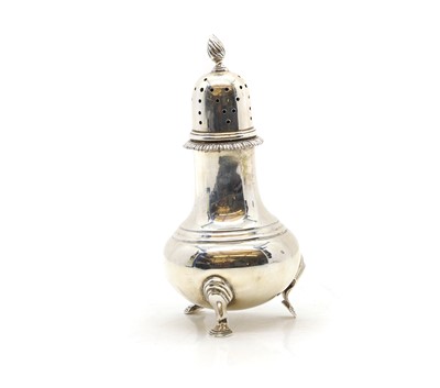 Lot 11 - A silver castor