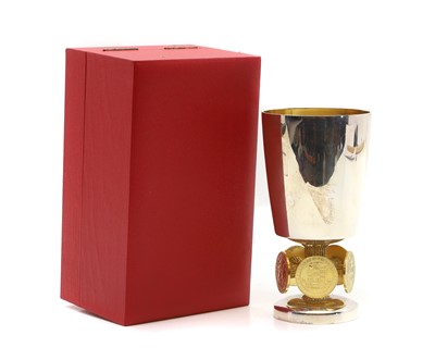 Lot 23 - A silver commemorative 'The Bristol 600' goblet