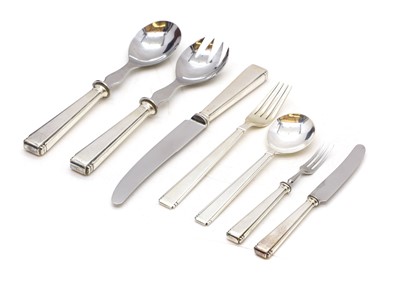 Lot 37 - A Dutch silver table service