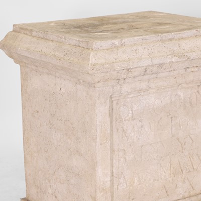 Lot 169 - A pair of composition pedestals