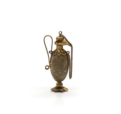 Lot 54 - A Victorian gilt metal scent bottle