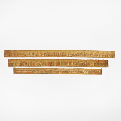 Lot 121 - A group of three horizontal Daoist scrolls