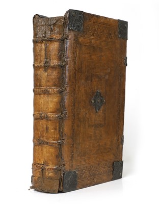 Lot 368 - 1715 BIBLE, Etc with SIX Double-Page Maps