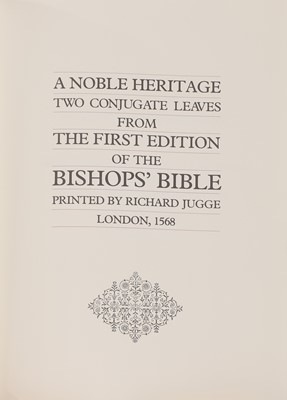 Lot 311 - 1568 Bishop's Bible