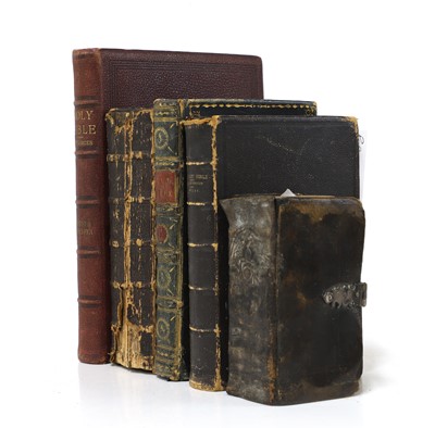 Lot 370 - FIVE BIBLES