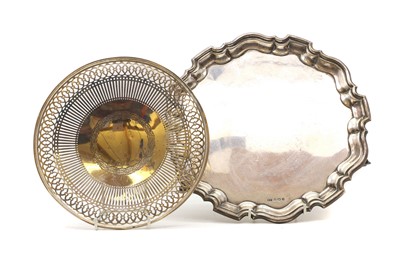Lot 17 - A silver salver