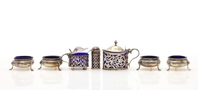 Lot 73 - A set of four Victorian silver salts