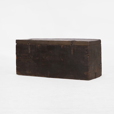 Lot 91 - A small painted pine chest