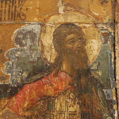 Lot 31 - An icon of St John the Forerunner