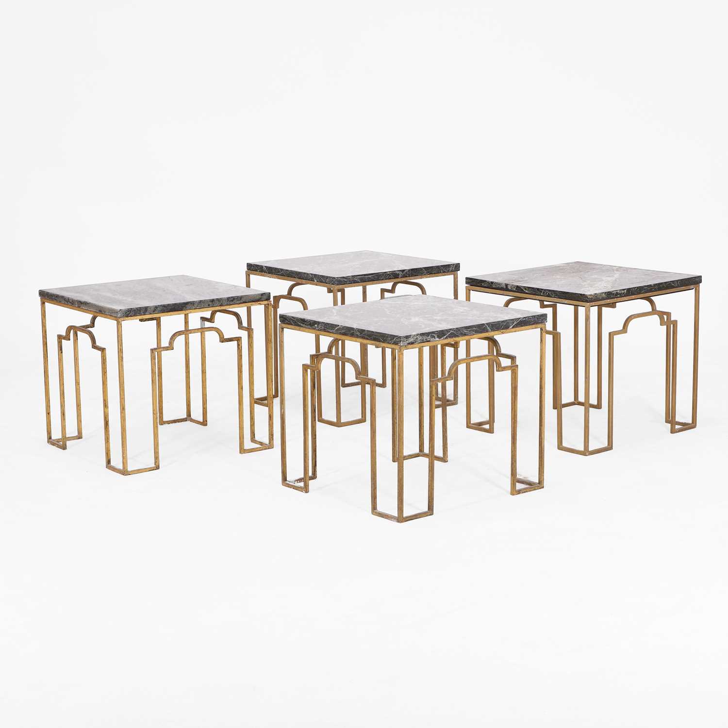 Lot 67 - A set of four Art Deco-style side tables