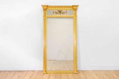 Lot 463 - A large giltwood pier mirror in the Regency taste