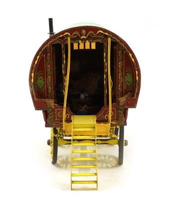 Lot 373 - A painted gypsy wagon