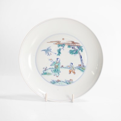 Lot 306 - A Chinese doucai dish
