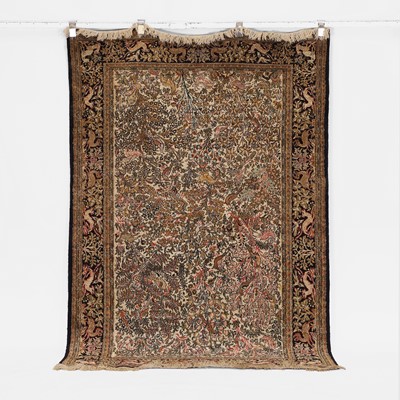 Lot 595 - A Qum carpet