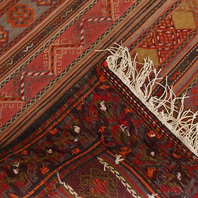 Lot 211 - A large flat-weave wool runner