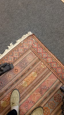 Lot 211 - A large flat-weave wool runner